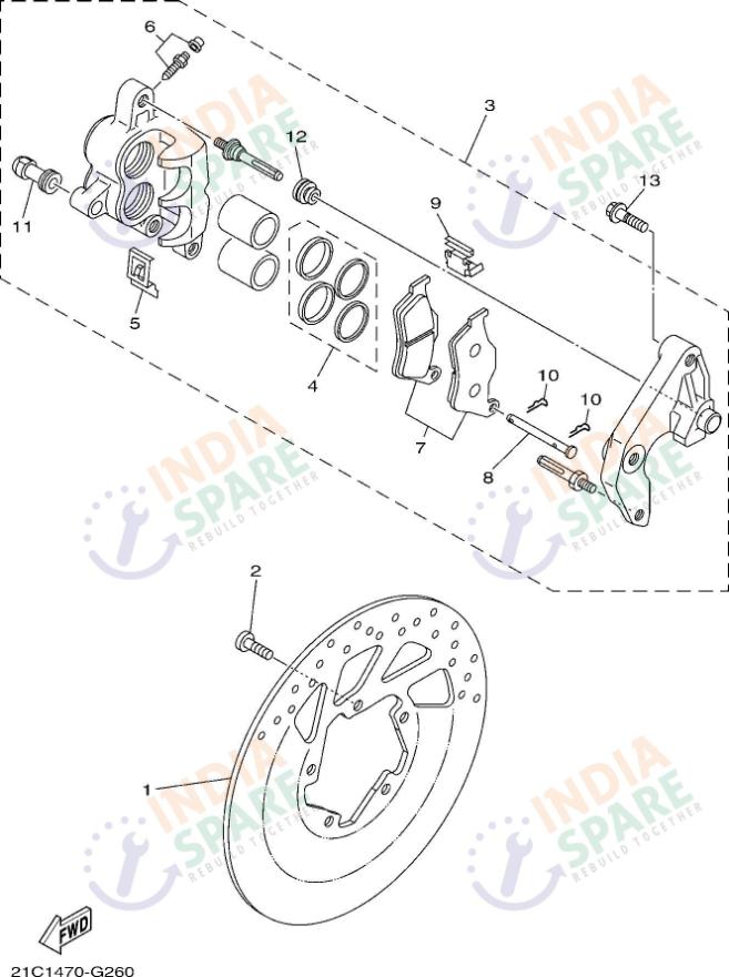 FRONT BRAKE CALIPER